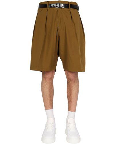 Paul Smith Cotton Bermuda Shorts - Natural