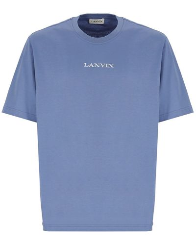 Lanvin T-shirts And Polos Blue