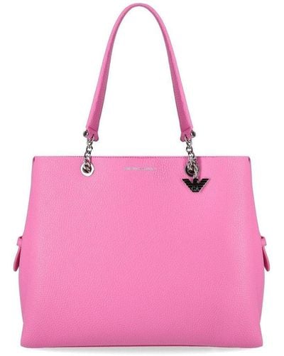 Emporio Armani Charm Pink Shopping Bag