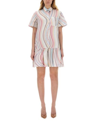 PS by Paul Smith "Swirl" Chemisier Dress - Multicolor