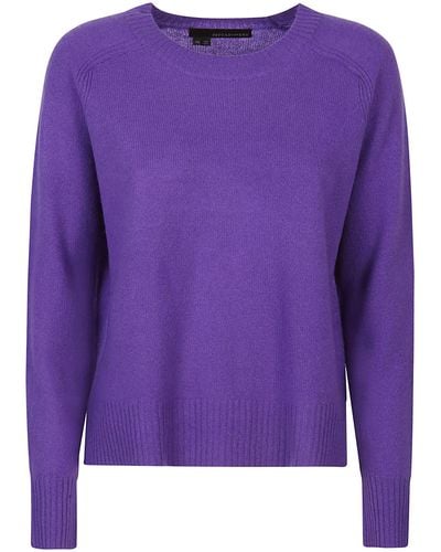 360cashmere Taylor Round Neck Sweater - Purple