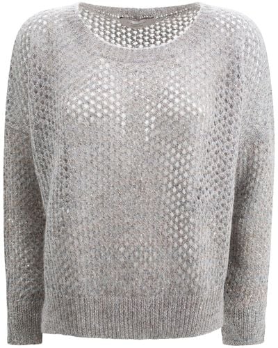 D.exterior Lurex Sweater - Gray