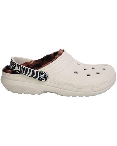 Crocs™ Lined Animal Clog Sandals - Natural