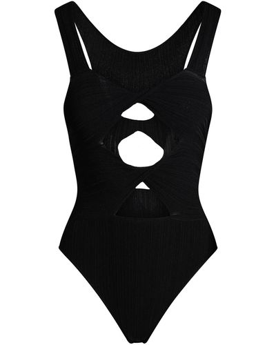 Stella McCartney Cut Out Knit Body Suit - Black