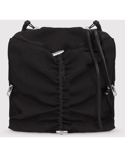 Kara Drawstring Crossbody Bag - Black