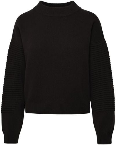 Ferrari Taupe Cashmere Blend Sweater - Black
