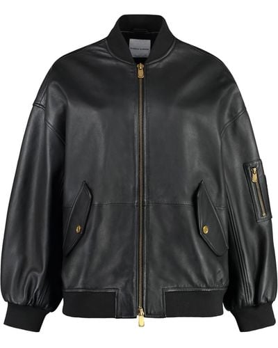 Pinko Monterosi Leather Jacket - Black