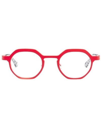 Matttew Retro Glasses - Red