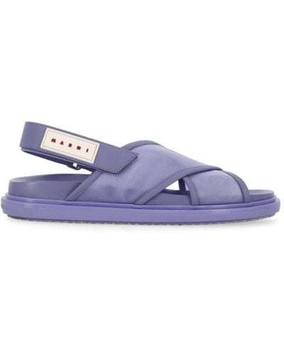 Marni Sandals Purple - White