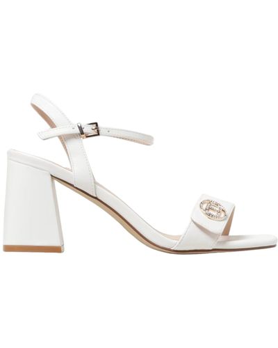 Twin Set Sandal With Oval T - White