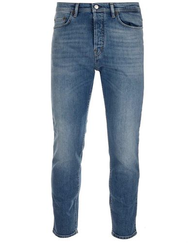 Acne Studios High-rise Cropped Jeans - Blue