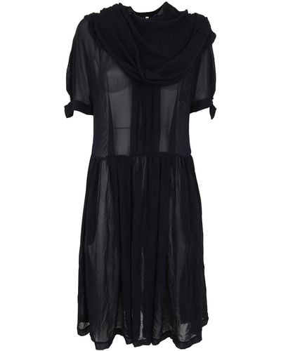 Comme des Garçons Long Dresses: Cdg - Black