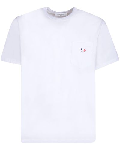 Maison Kitsuné Logo Patch T-shirt White