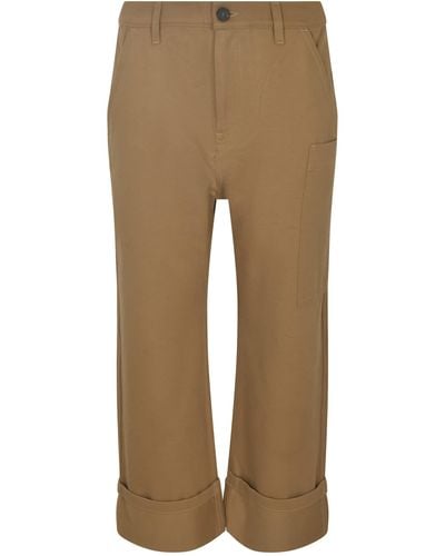 Sofie D'Hoore Straight Buttoned Trousers - Natural