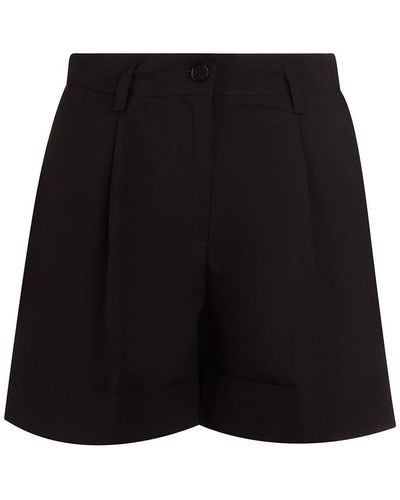 P.A.R.O.S.H. Pleated Tailored Shorts - Black