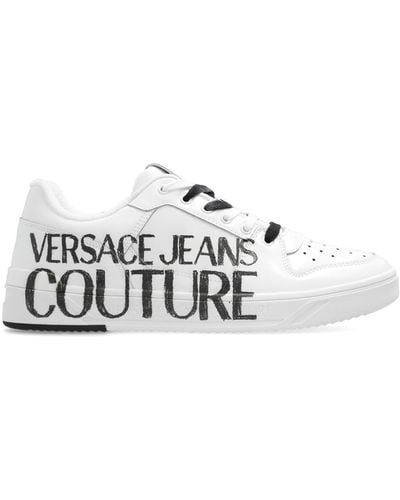 Versace Trainers With Logo, - White
