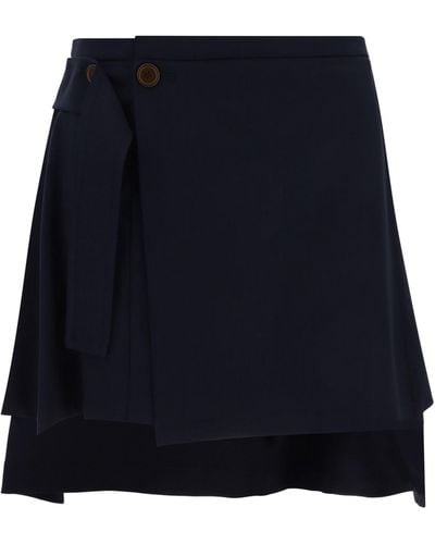 Vivienne Westwood Meghan Kilt Mini Skirt - Blue