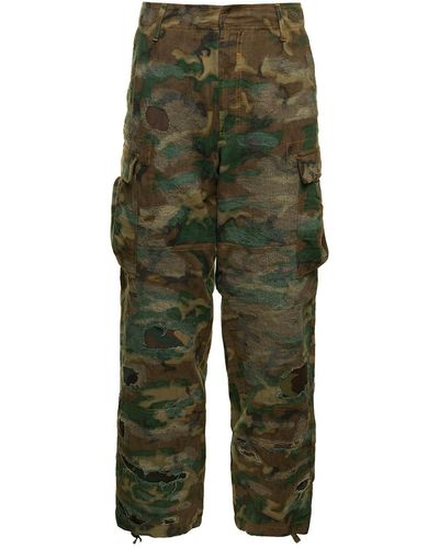 Givenchy Cargo Camouflage Washed Look 16 - Green