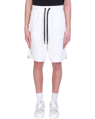 3 MONCLER GRENOBLE Shorts In White Synthetic Fibres