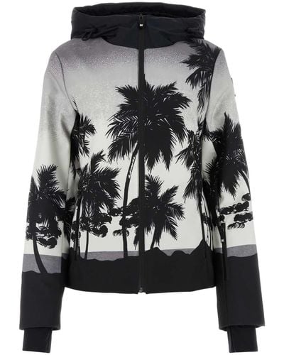 Palm Angels Printed Polyester Palm Ski Jacket - Black