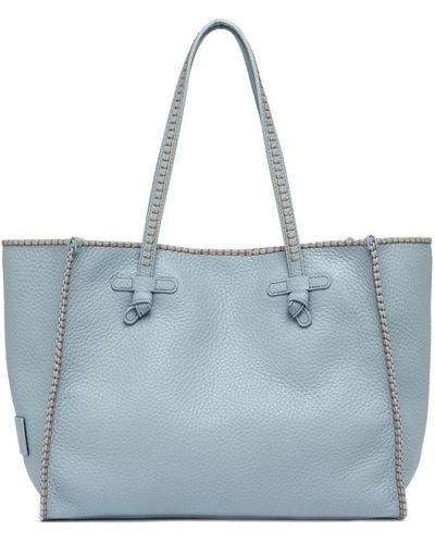 Gianni Chiarini Light Soft Leather Shopping Bag - Blue