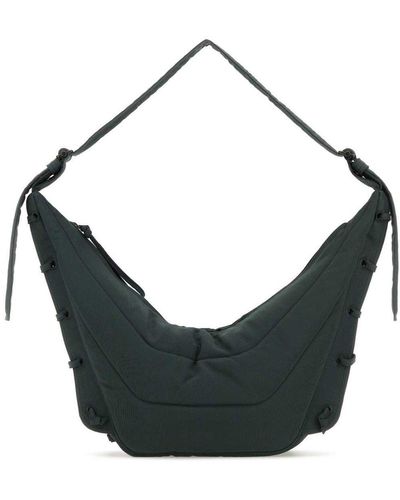 Lemaire Soft Game Zipped Medium Shoulder Bag - Black