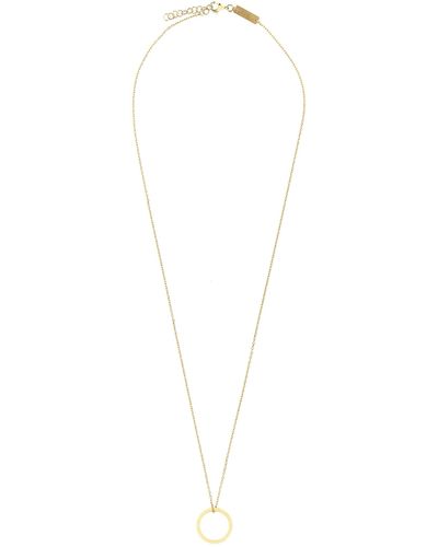 Maison Margiela Logo Pendant Necklace Jewellery - White