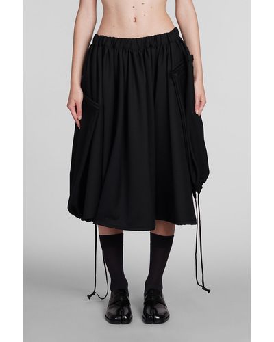 Comme des Garçons Skirt In Black Wool