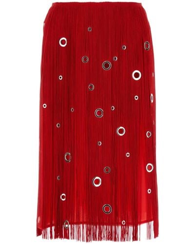Prada Organza Skirt - Red