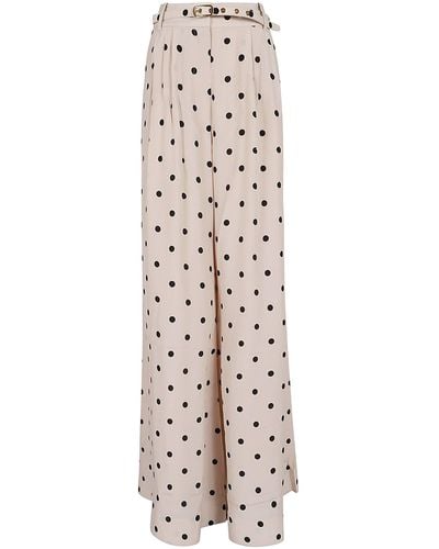 Zimmermann Double Tuck Pant - Natural