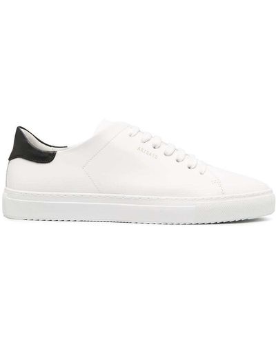 Axel Arigato Clean 90 Contrast Low Top Trainers With Laminated Logo - White