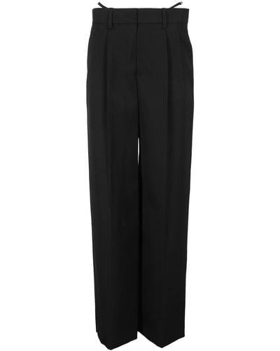 Alexander Wang Low Waisted G-String Trouser With Crystal Trim - Black