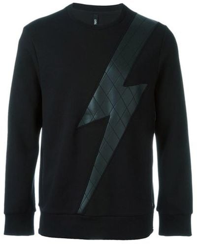 Neil Barrett Flash Design Sweatshirt - Black