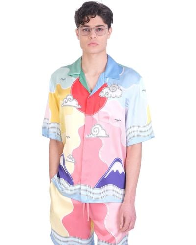 Casablancabrand Shirt In Silk - Multicolor