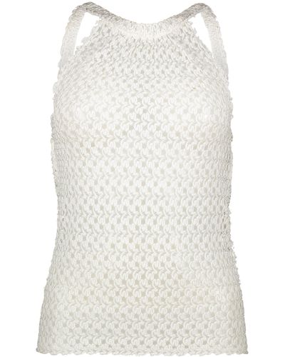 Missoni Knitted Viscosa-Blend Top - White