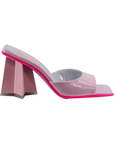 Chiara Ferragni Square-toe Block-heel Sandals - Pink