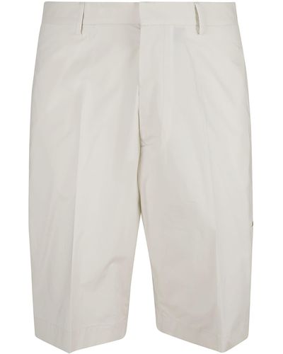 Lardini Classic Plain Trouser Shorts - White