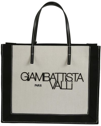Giambattista Valli Logo Print Tote - Black