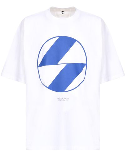 The Salvages Cotton Emblem T-Shirt - Blue