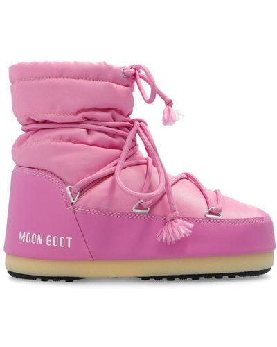 Moon Boot Light Low Padded Boots - Pink