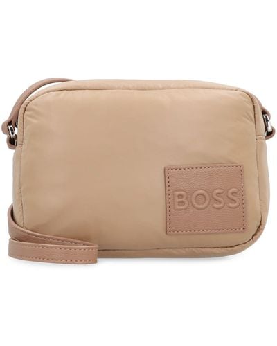 BOSS Deva Fabric Shoulder Bag - Brown