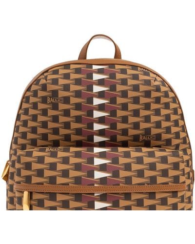 Bally Backpack With Logo - Brown