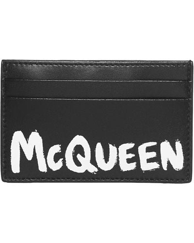 Alexander McQueen And Mcqueen Graffiti Card Holder - Black