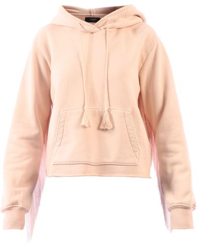 Amiri Hoodie Fringes - Pink