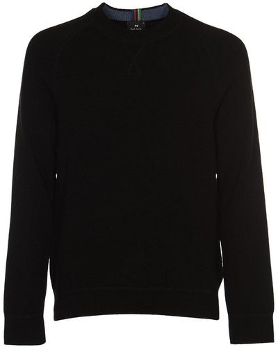 PS by Paul Smith Crewneck Knitted Jumper Jumper - Black