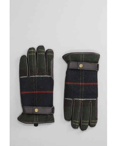 Barbour Gloves In Black Polyester