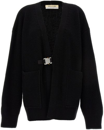1017 ALYX 9SM Buckle Cardigan Sweater, Cardigans Black