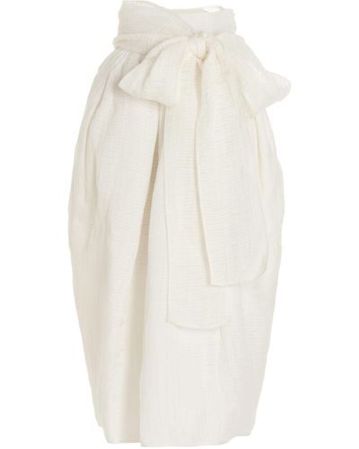 Cecilie Bahnsen Oversize Skirt - White