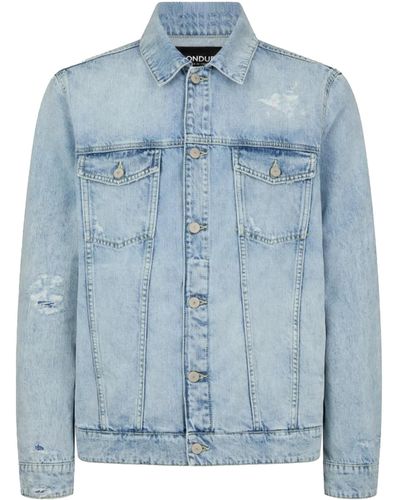 Dondup Light Denim Jacket With Buttons - Blue