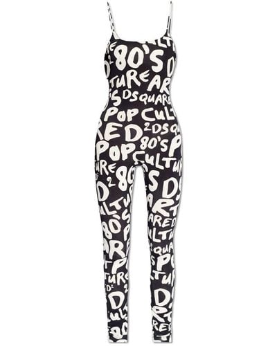 DSquared² Jumpsuit With Logo, - White